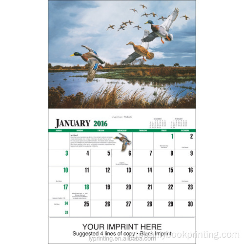 custom calendar OEM High Quality Large Big wall calendar Supplier